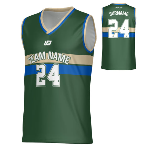 Champion Basketball Jersey - Green & Cream