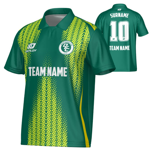 Half Tone Collared Jersey - Green