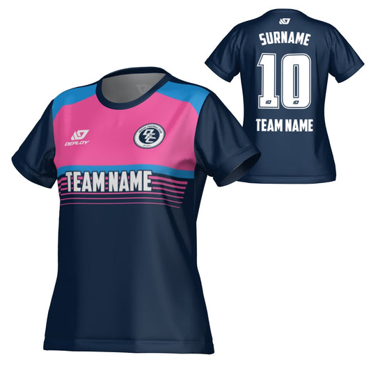 Horizon Womens Jersey - Navy & Pink