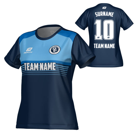 Horizon Womens Jersey - Navy & Sky Blue