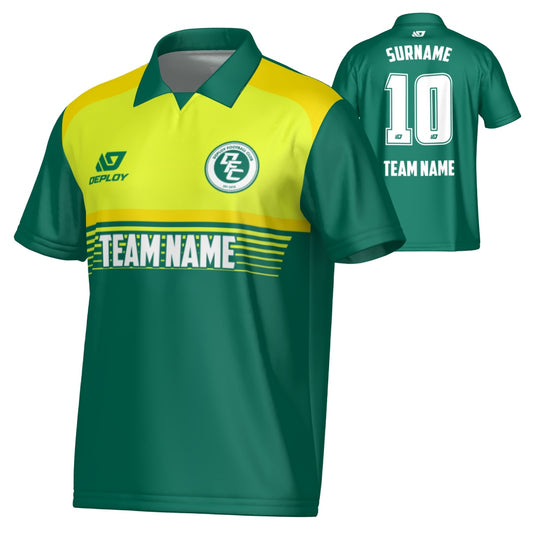 Horizon Collared Jersey - Green