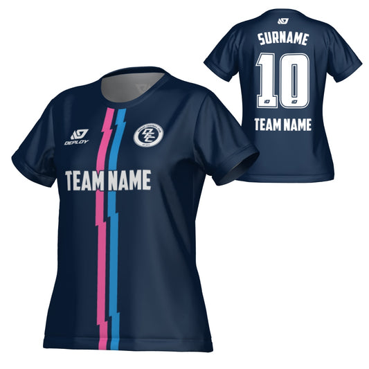 Lightning Womens Jersey - Navy & Pink