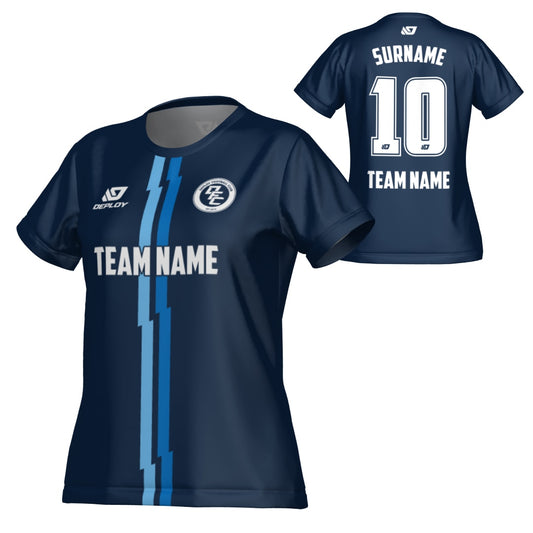 Lightning Womens Jersey - Navy & Sky Blue