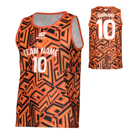Maze Sports Singlet - Orange