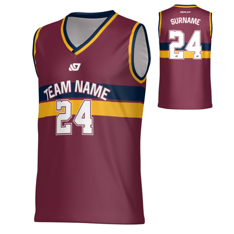 Champion Basketball Jersey - Maroon & Navy