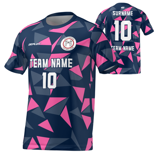 Northbridge FC  - Flight Jersey Fragments - Navy/Pink