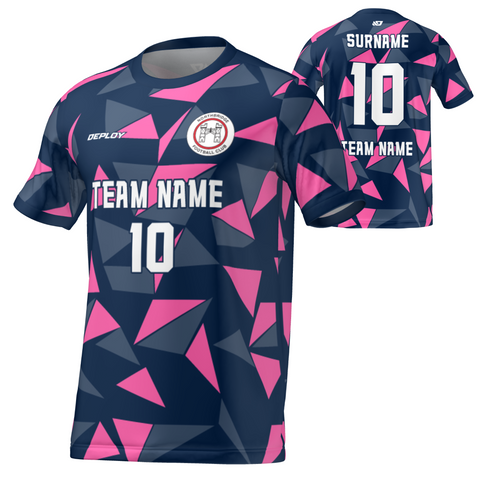Northbridge FC  - Flight Jersey Fragments - Navy/Pink