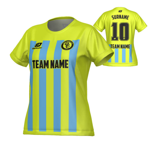 Bars Womens Jersey - Neon Yellow