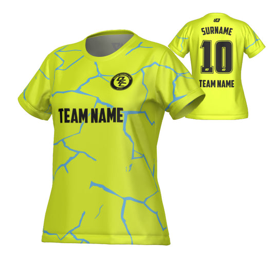 Crack Womens Jersey - Neon Yellow