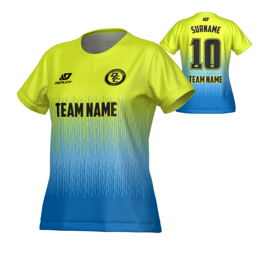 Fade Womens Jersey - Neon Yellow