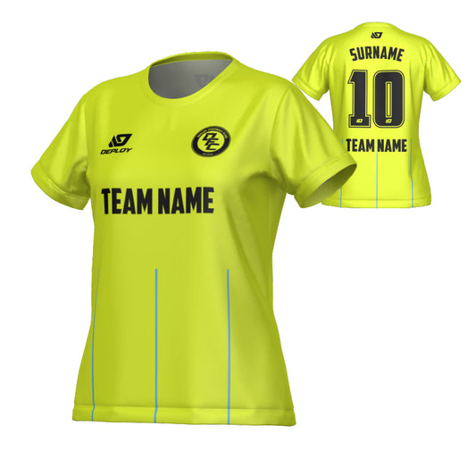 Linear Womens Jersey - Neon Yellow