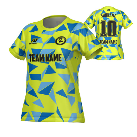 Shards Womens Jersey - Neon Yellow
