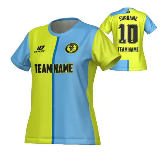 Split Womens Jersey - Neon Yellow