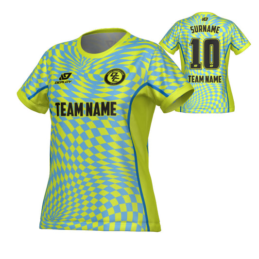 Vortex Womens Jersey - Neon Yellow