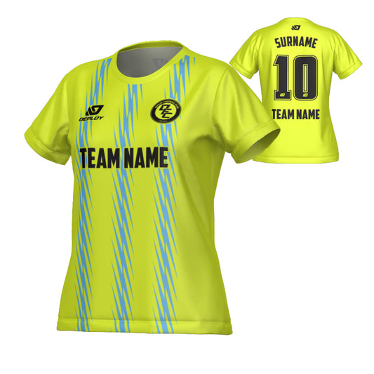 Zig Zag Womens Jersey - Neon Yellow