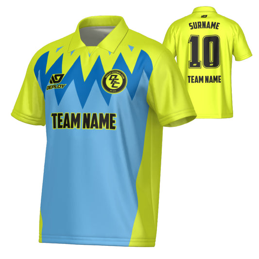 Carnival Collared Jersey - Neon Yellow