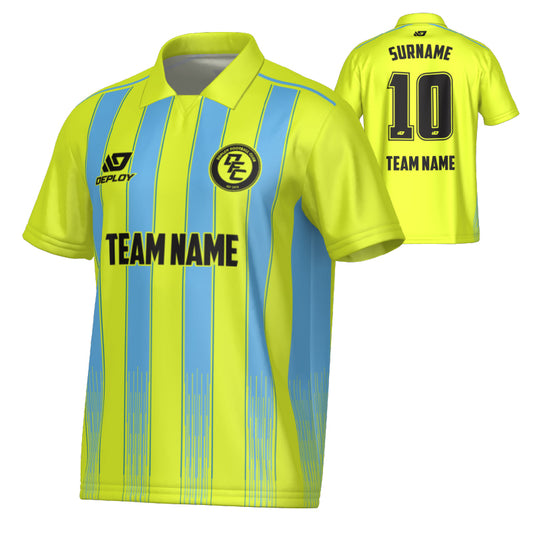 Classic Collared Jersey - Neon Yellow