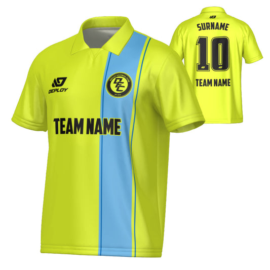 Edge Collared Jersey - Neon Yellow