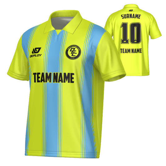 Pillars Collared Jersey - Neon Yellow