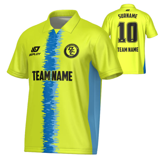 Rift Collared Jersey - Neon Yellow