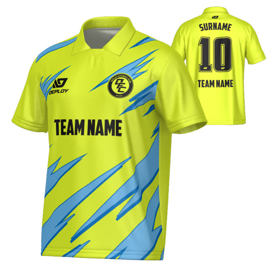 Sharp Collared Jersey - Neon Yellow