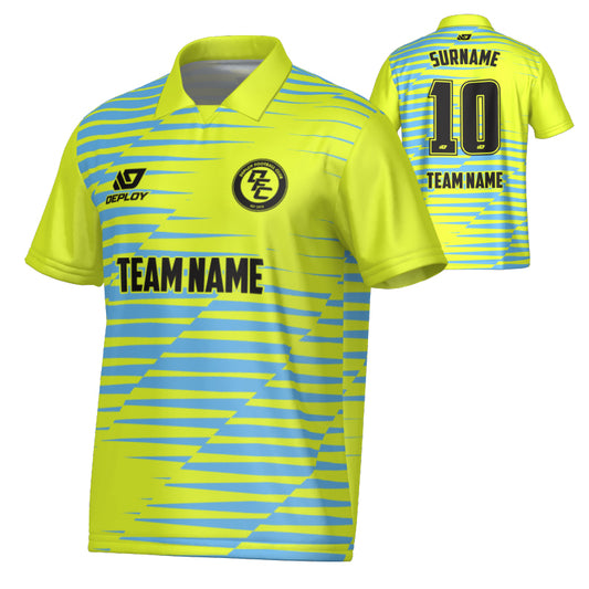 Static Collared Jersey - Neon Yellow