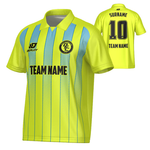 Streamline Collared Jersey - Neon Yellow