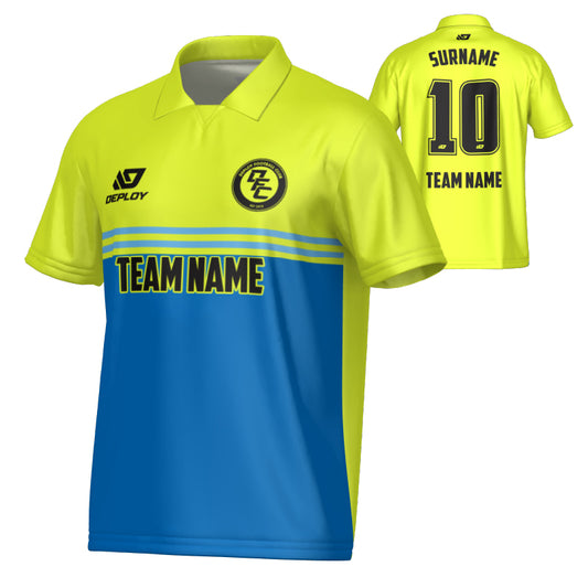 Summit Collared Jersey - Neon Yellow