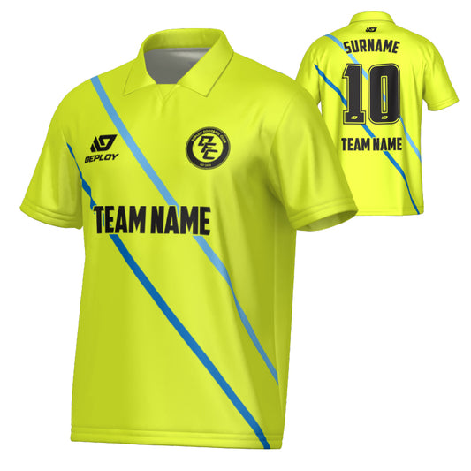 Tracks Collared Jersey - Neon Yellow
