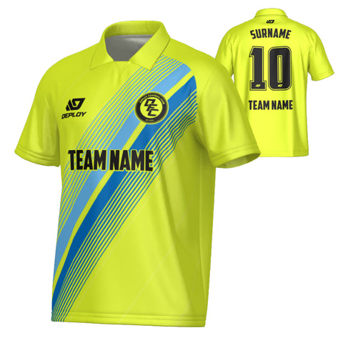 Velocity Collared Jersey - Neon Yellow