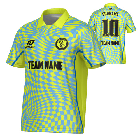 Vortex Collared Jersey - Neon Yellow