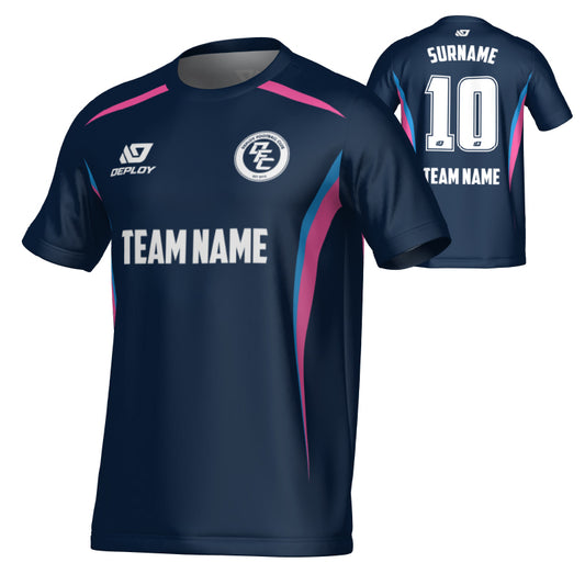 Arc Jersey - Navy & Pink