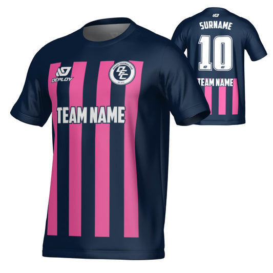 Bars Jersey - Navy & Pink