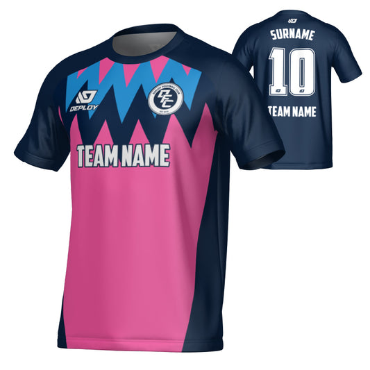 Carnival Jersey - Navy & Pink