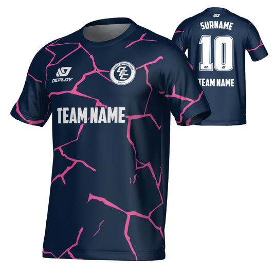Cracks Jersey - Navy & Pink