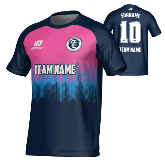 Echo Jersey - Navy & Pink
