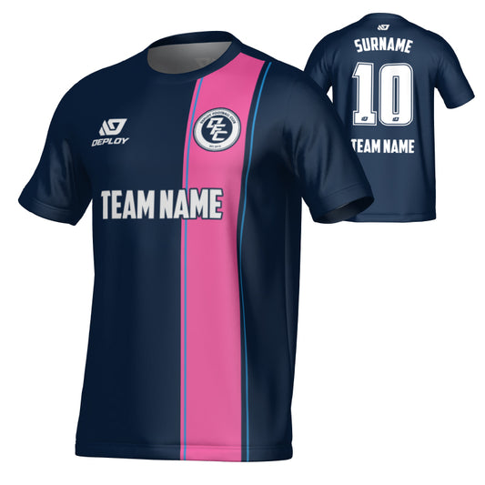 Edge Jersey - Navy & Pink