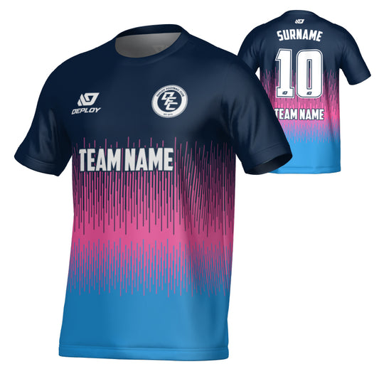 Fade Jersey - Navy & Pink