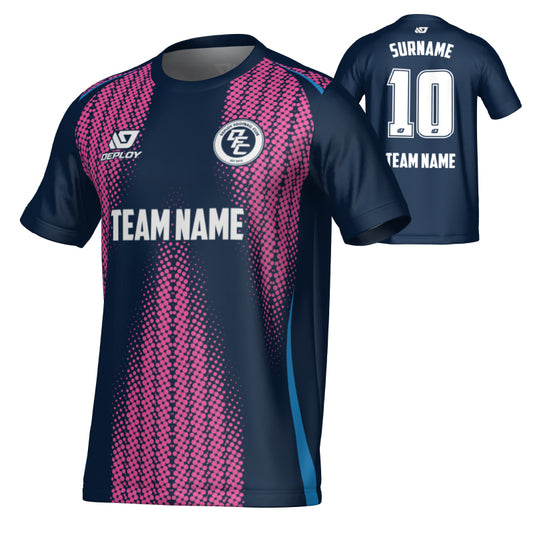 Half tone Jersey - Navy & Pink