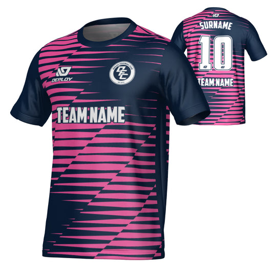 Static Jersey - Navy & Pink