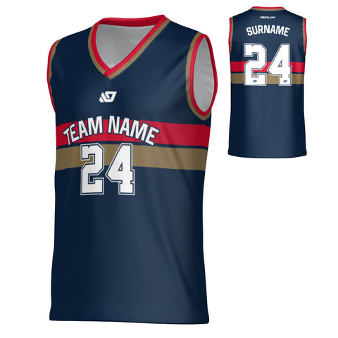 Champion Basketball Jersey - Navy & Red