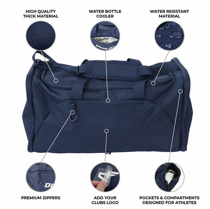 Macquarie United FC (Dubbo) - Navy Sportsbag - Deploy Football - Australia's Best Footballs & Soccer Balls