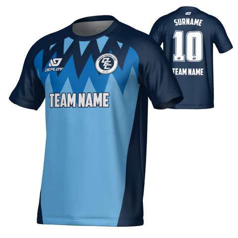 Carnival Jersey - Navy & Sky Blue