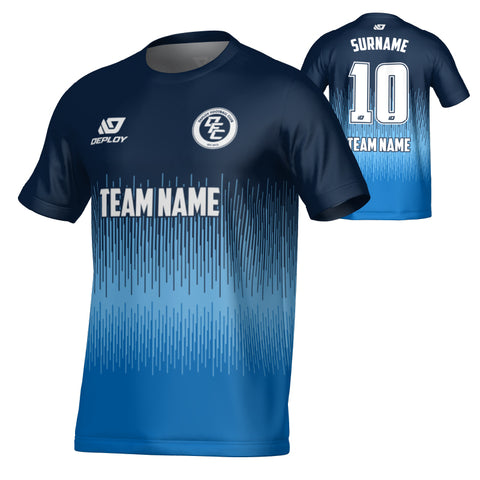 Fade Jersey - Navy & Sky Blue
