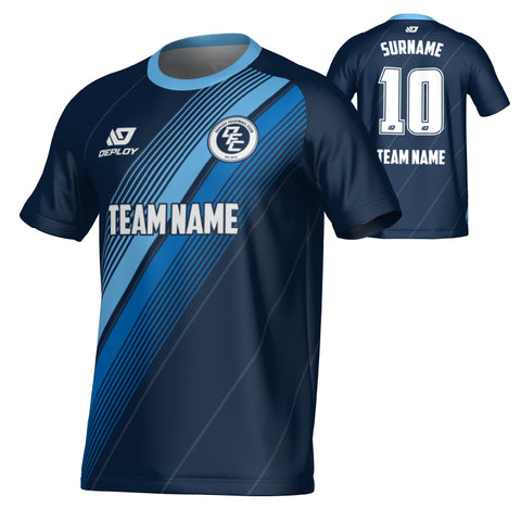 Velocity Jersey - Navy & Sky Blue