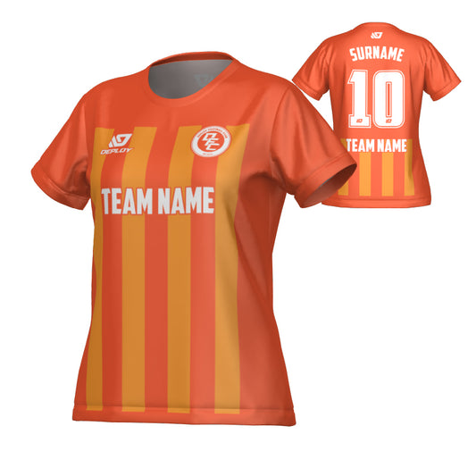 Bars Womens Jersey - Orange