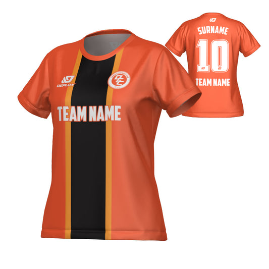 Stripe Womens Jersey - Orange