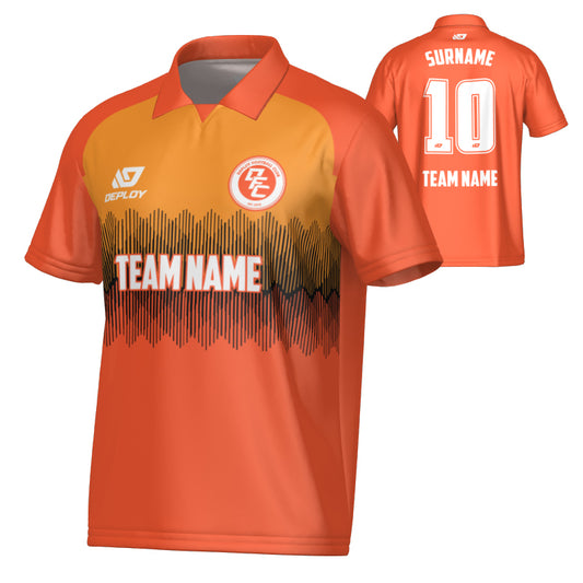 Echo Collared Jersey - Orange