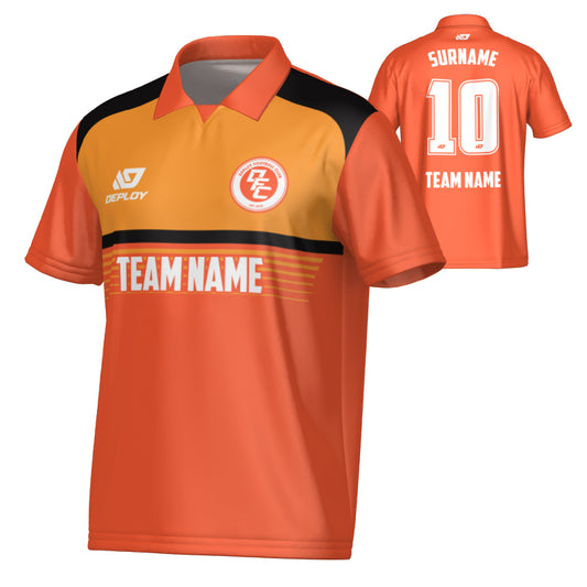 Horizon Collared Jersey - Orange