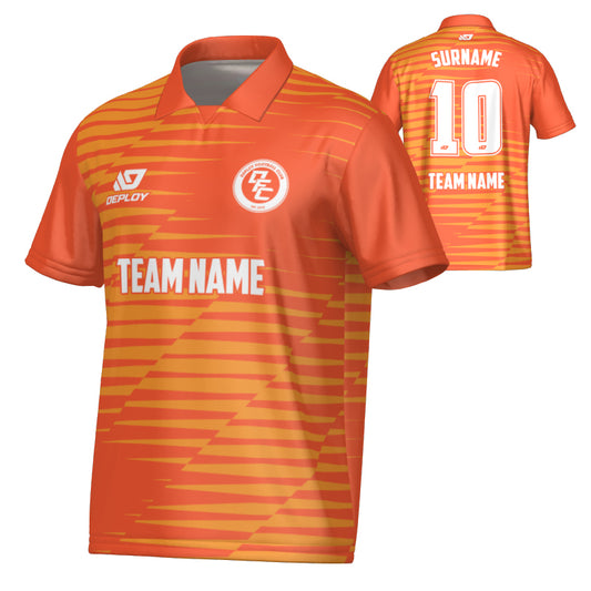 Static Collared Jersey - Orange